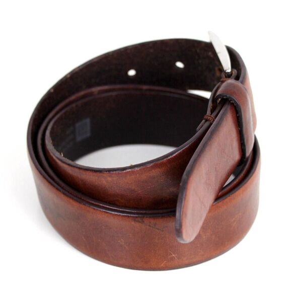 Gap BROWN GENUINE LEATHER 1 1/8"Wd CASUAL DRESS MEN'S BELT Sz 34 (F40 - Picture 5 of 13